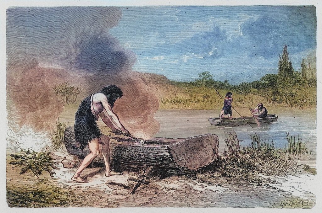 Stone Age, Tribes Boatmaking, around -3,000.