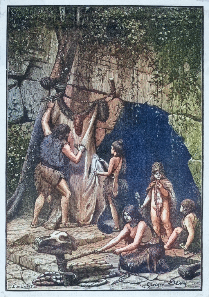 Reconstruction: Stone Age Skins - Rope. Date ca. -3000.