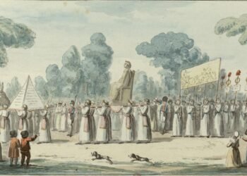 Procession of the Cult of Reason, 10 November 1793 E. Béricourt (coll. Vinck)