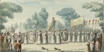Procession of the Cult of Reason, 10 November 1793 E. Béricourt (coll. Vinck)