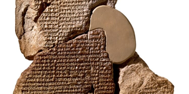 Cuneiform tablet with the Atrahasis Epic. © The Trustees of the British Museum. Shared under a Creative Commons CC BY-NC-SA 4.0 licence.