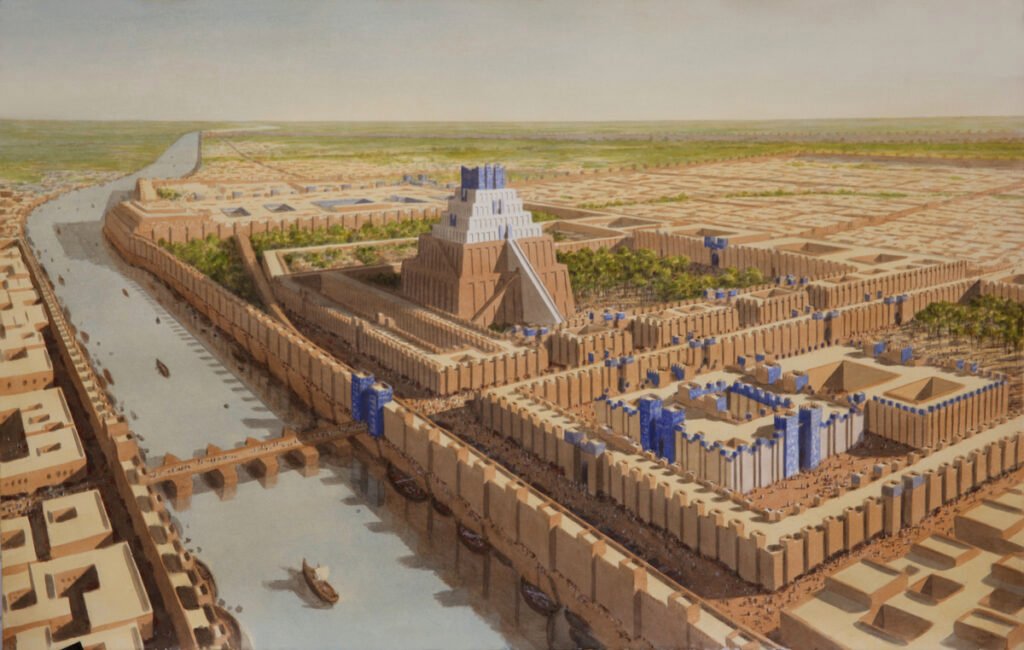 Babylon, The Tower of Babel, The E-Temen-Anki and The Temple of Marduk, -700.