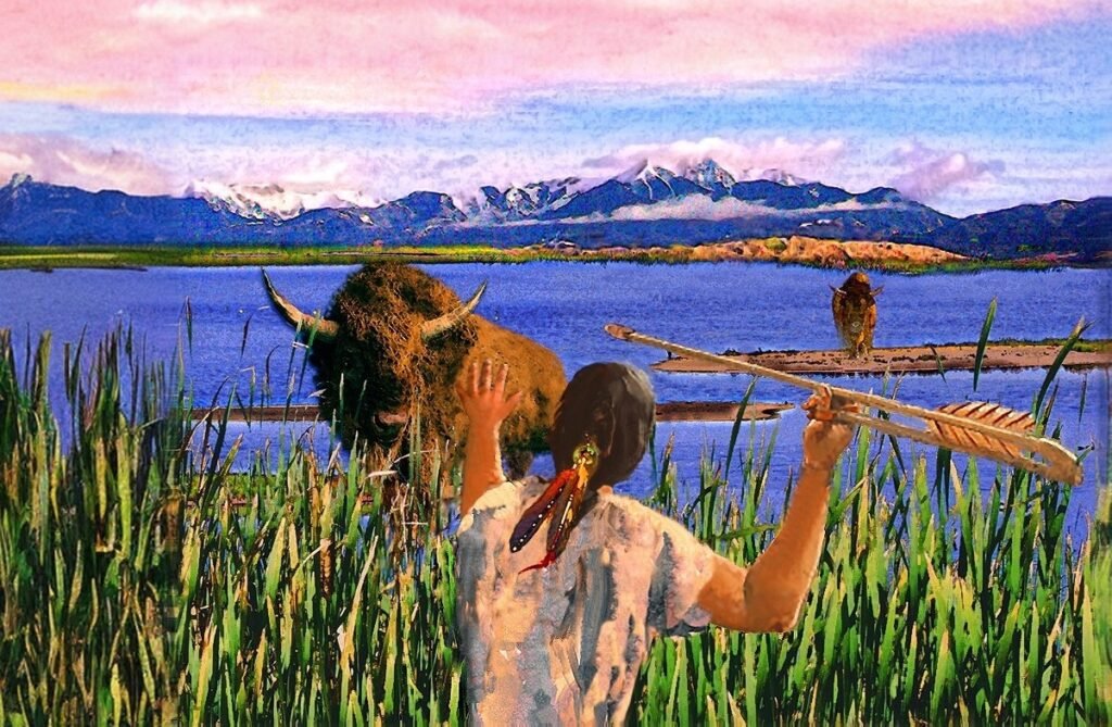 Ice Age Bison Hunter