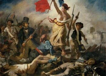 Liberty Leading the People, 1830, by Eugène Delacroix, Musée du Louvre Paris.